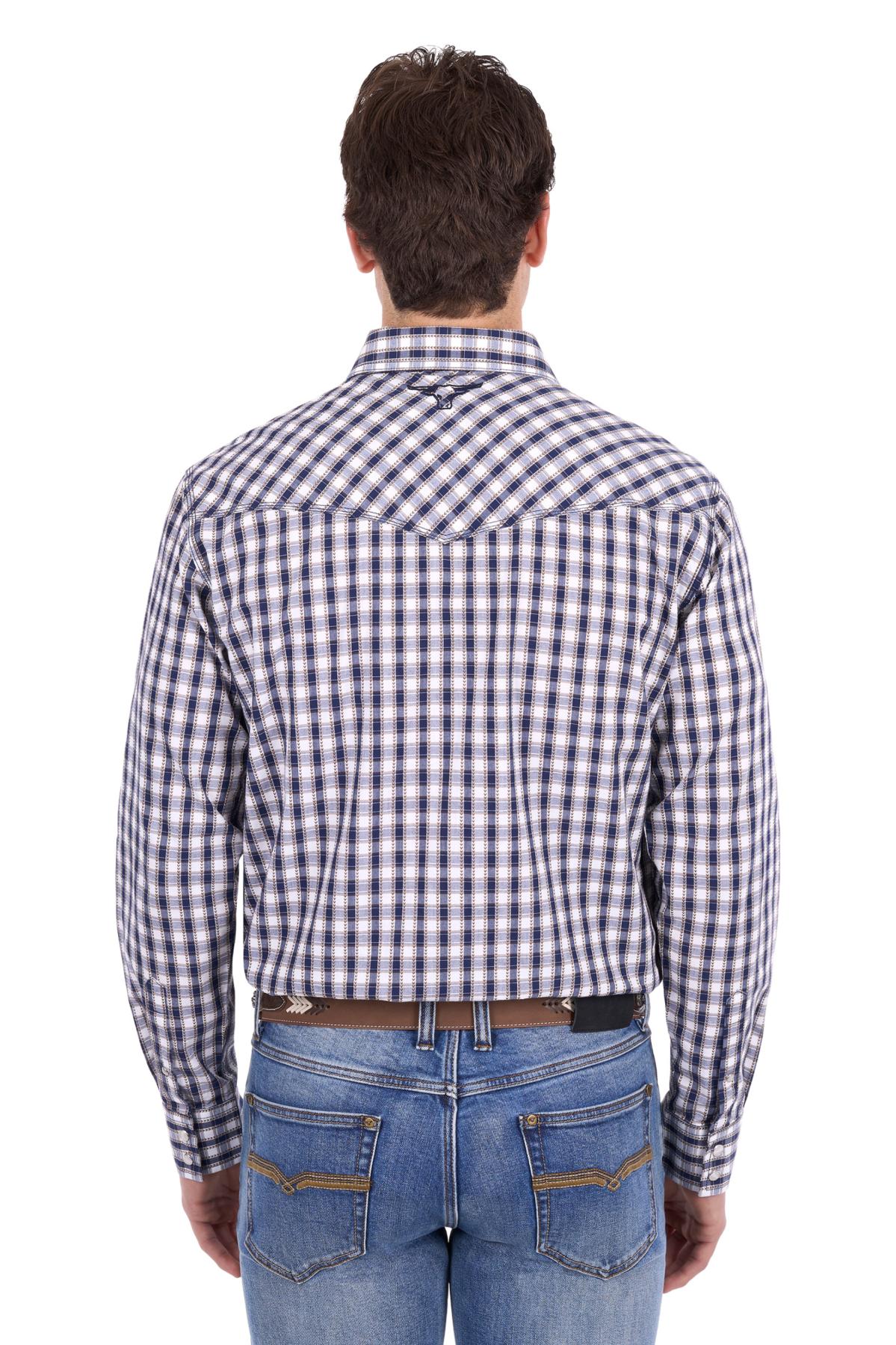 Men’s George Check Western Long Sleeve Shirt