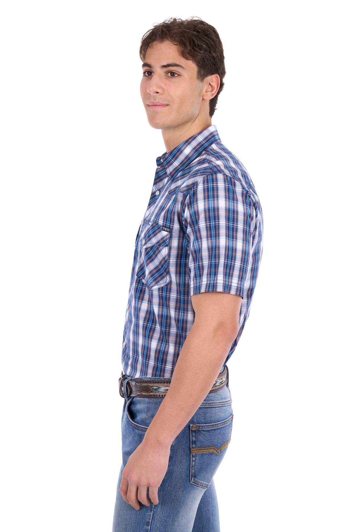 Men’s Larry Check Western Short Sleeve Shirt