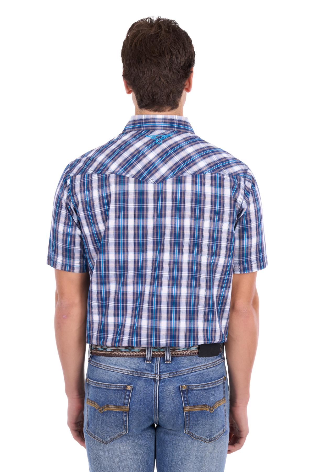 Men’s Larry Check Western Short Sleeve Shirt