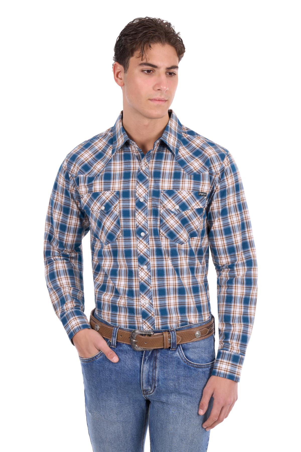 Men’s Todd Check Western Long Sleeve Shirt