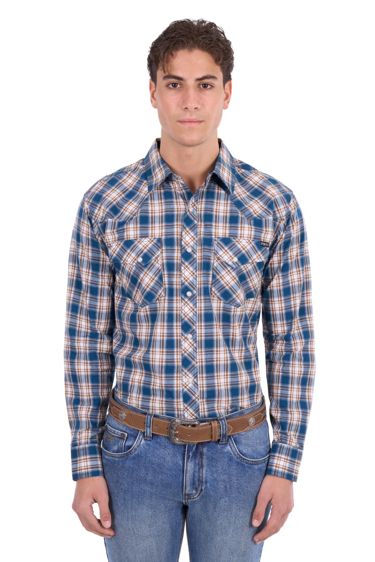 Men’s Todd Check Western Long Sleeve Shirt