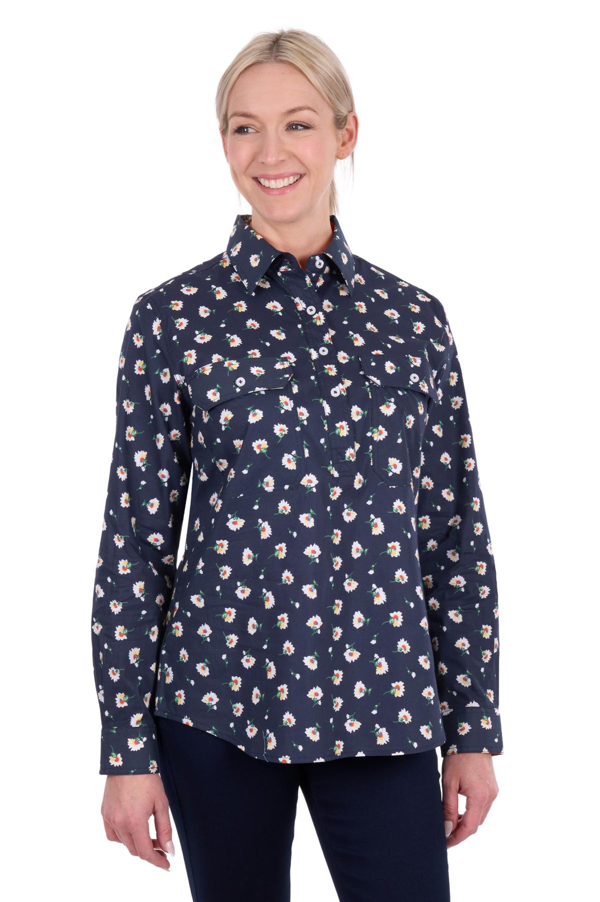 Women’s Joanna Half Placket Long Sleeve Shirt