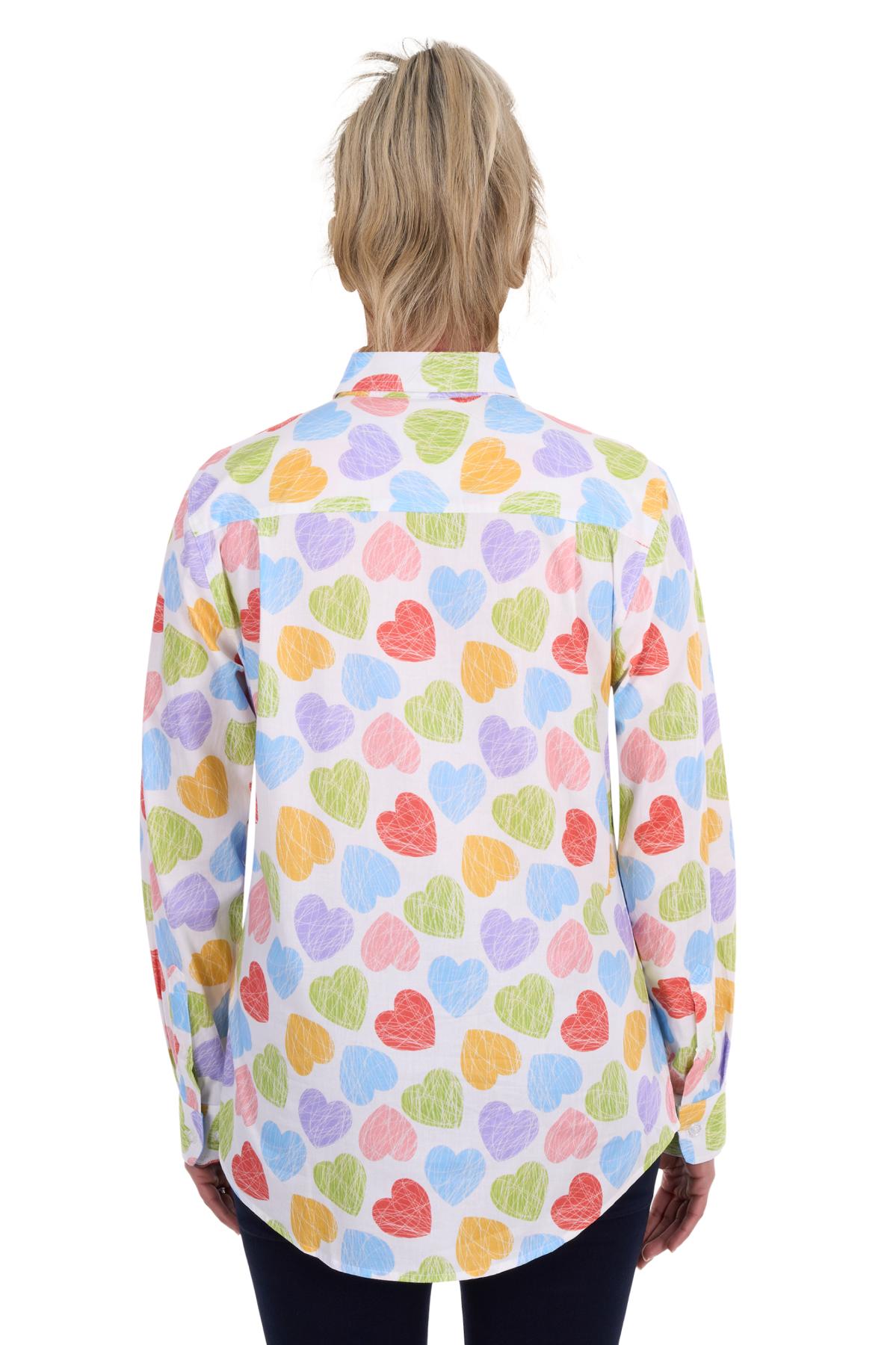 Women’s Polly Half Placket Long Sleeve Shirt