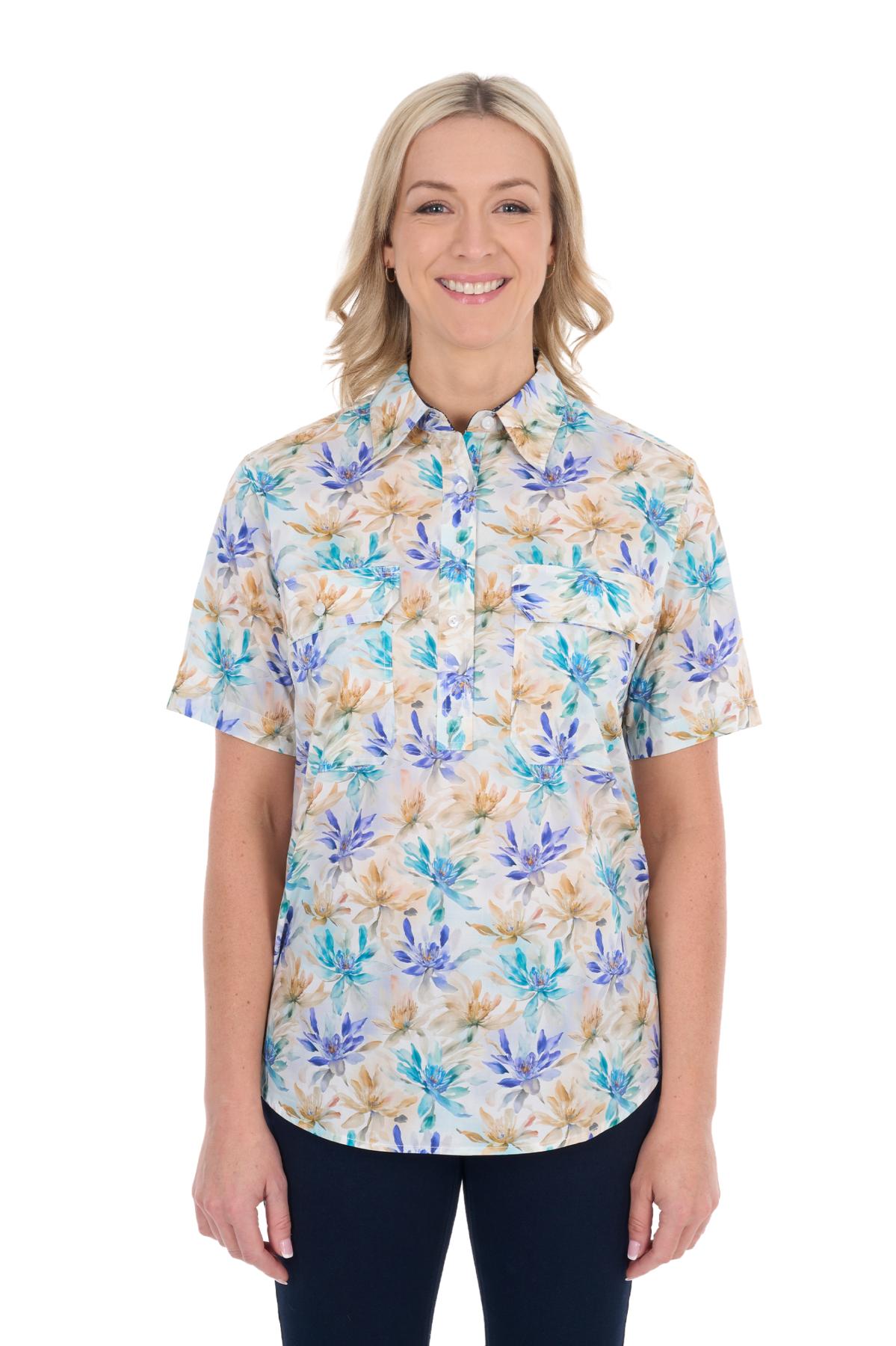 Women’s Meadow Half Placket Short Sleeve Shirt