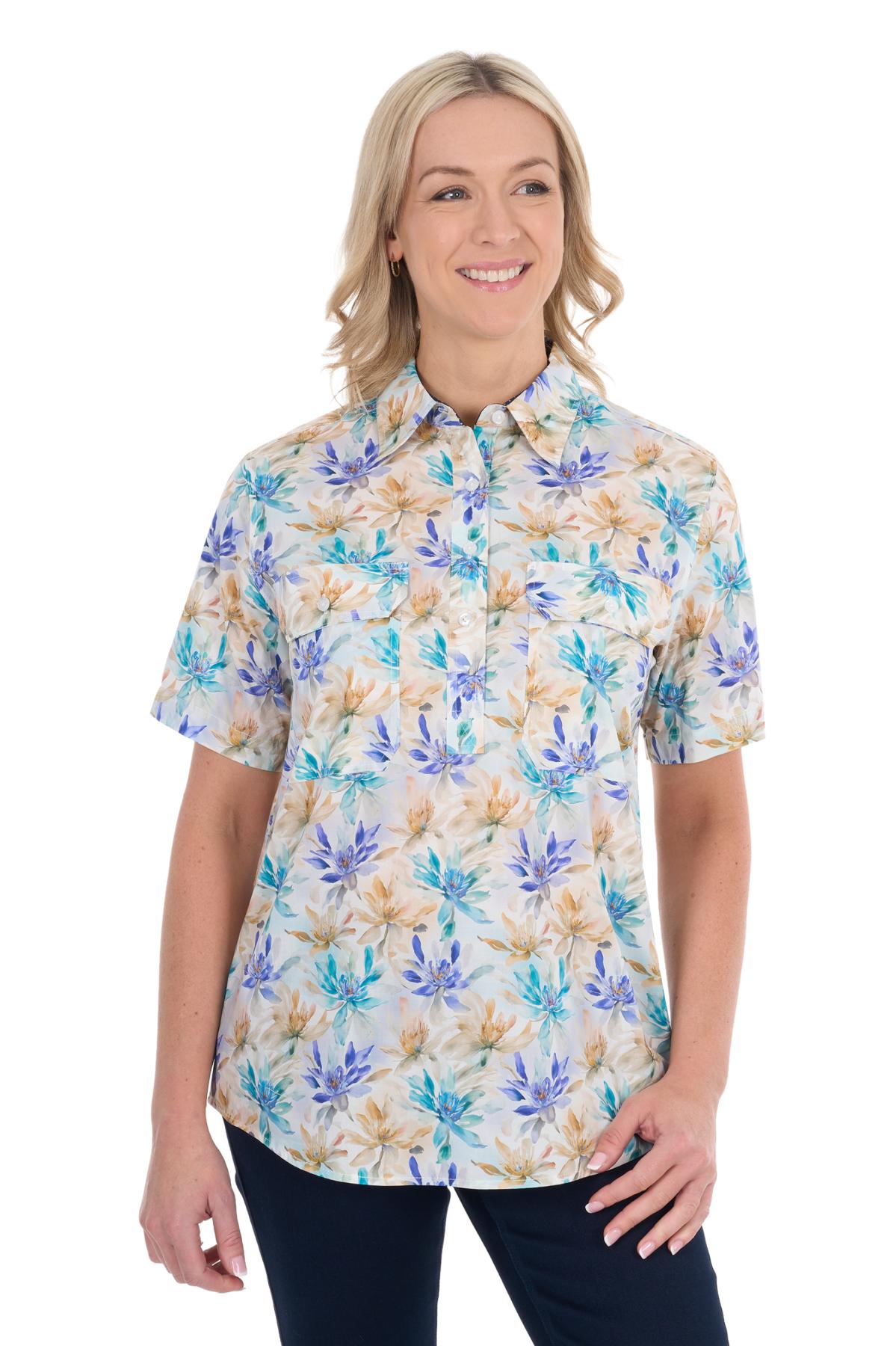 Women’s Meadow Half Placket Short Sleeve Shirt