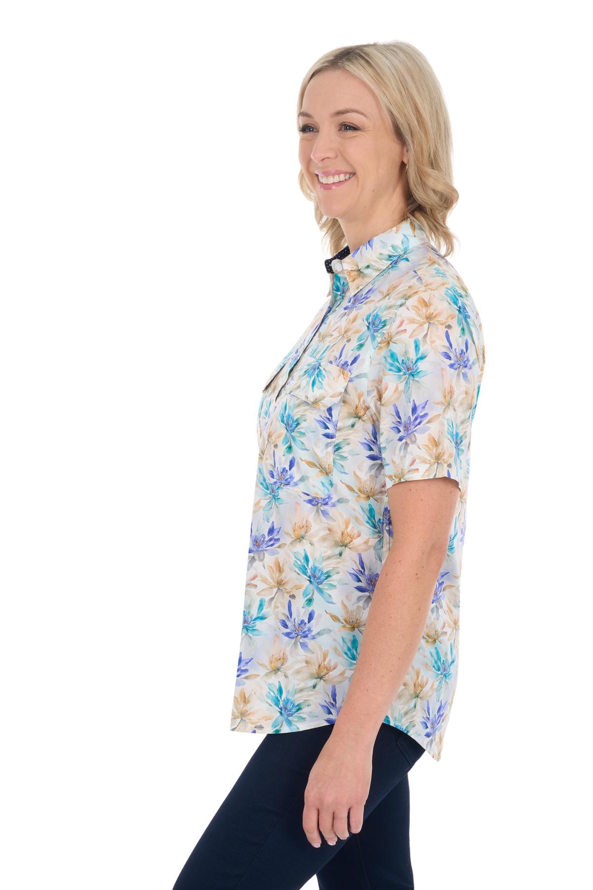 Women’s Meadow Half Placket Short Sleeve Shirt