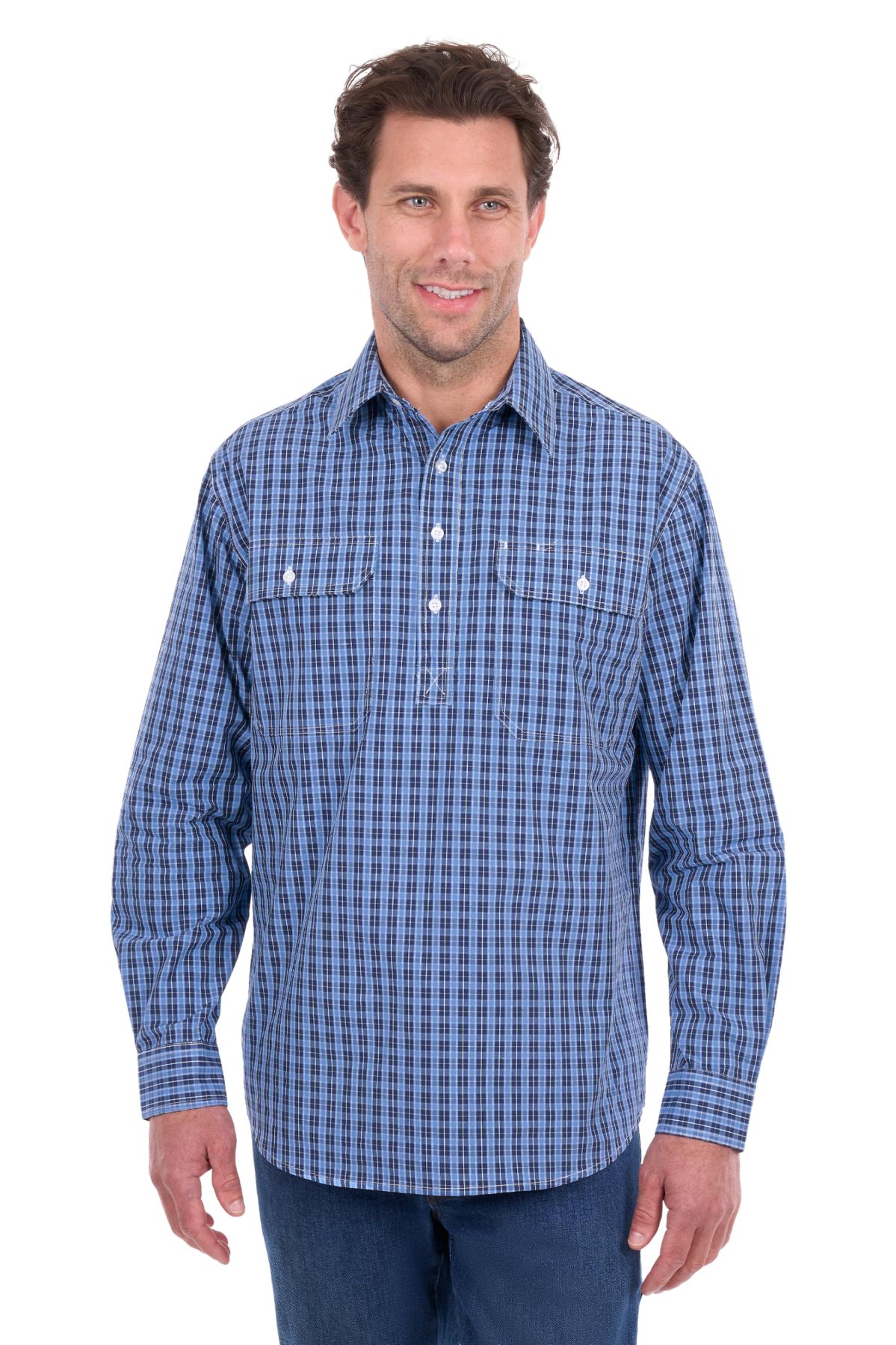 Men’s Wyatt Half Placket Long Sleeve Shirt