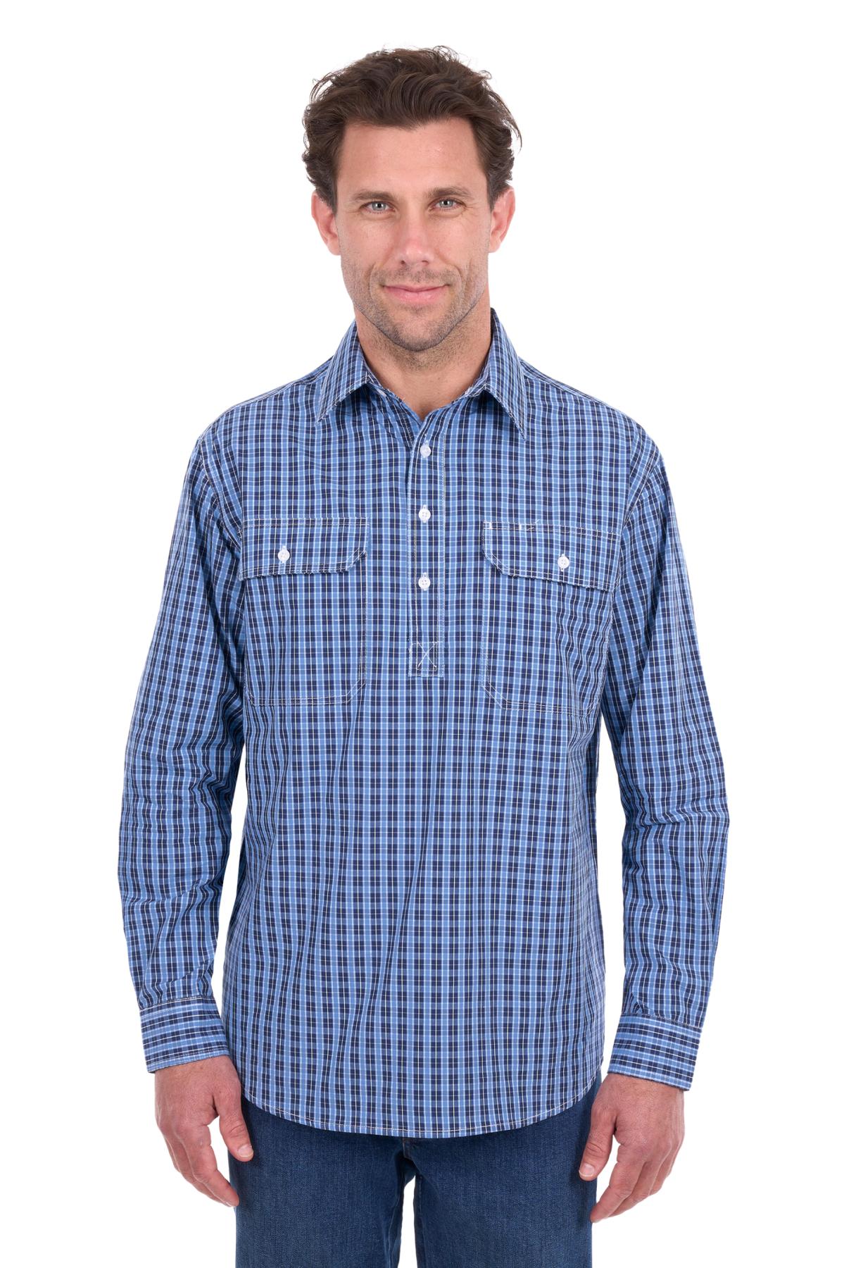 Men’s Wyatt Half Placket Long Sleeve Shirt