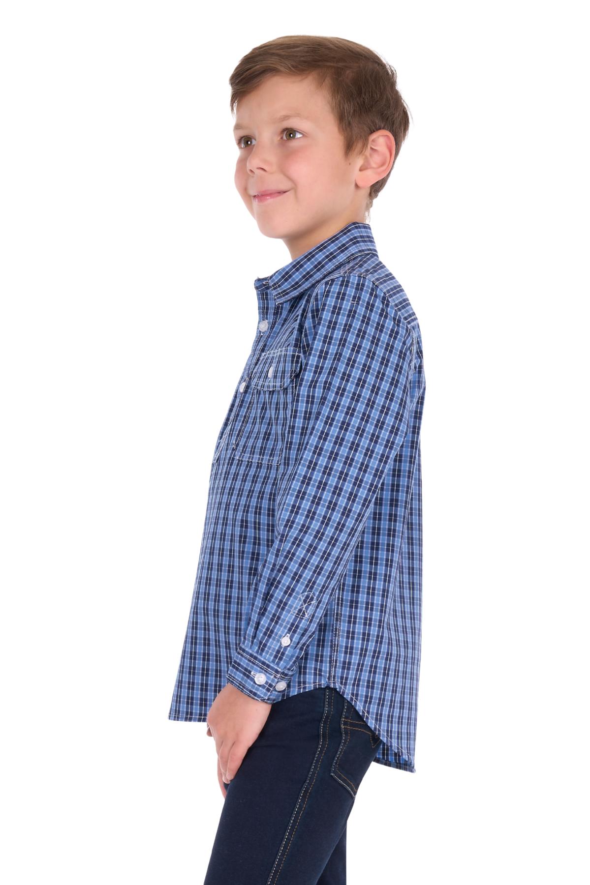 Kid’s Wyatt Half Placket Long Sleeve Shirt