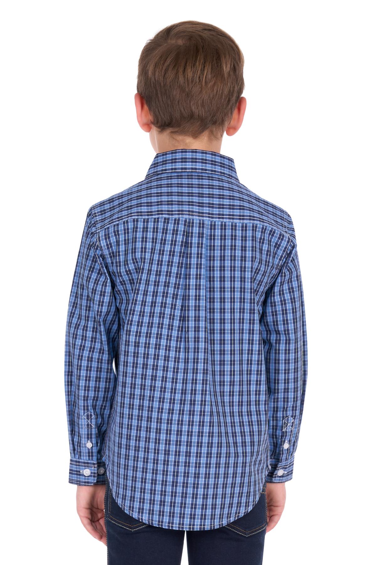Kid’s Wyatt Half Placket Long Sleeve Shirt