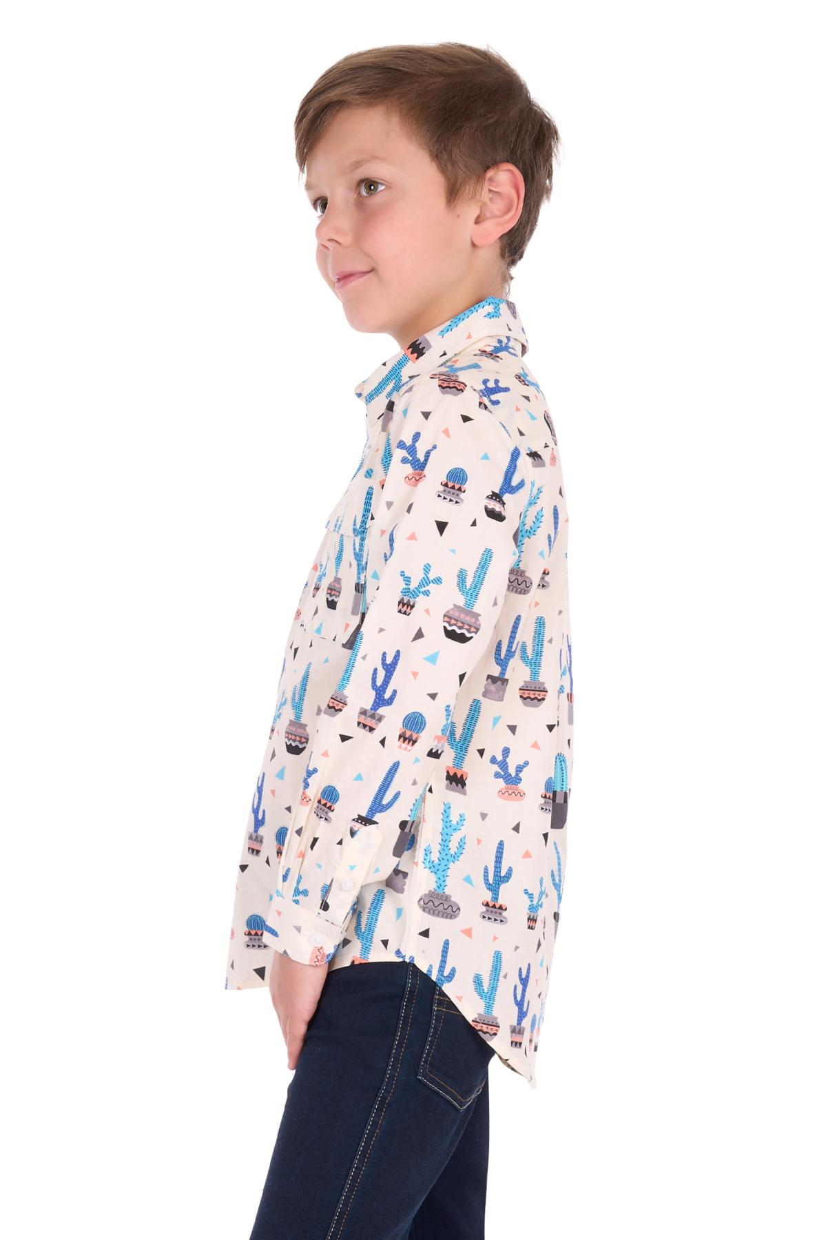 Kid’s Rocky Half Placket Long Sleeve Shirt