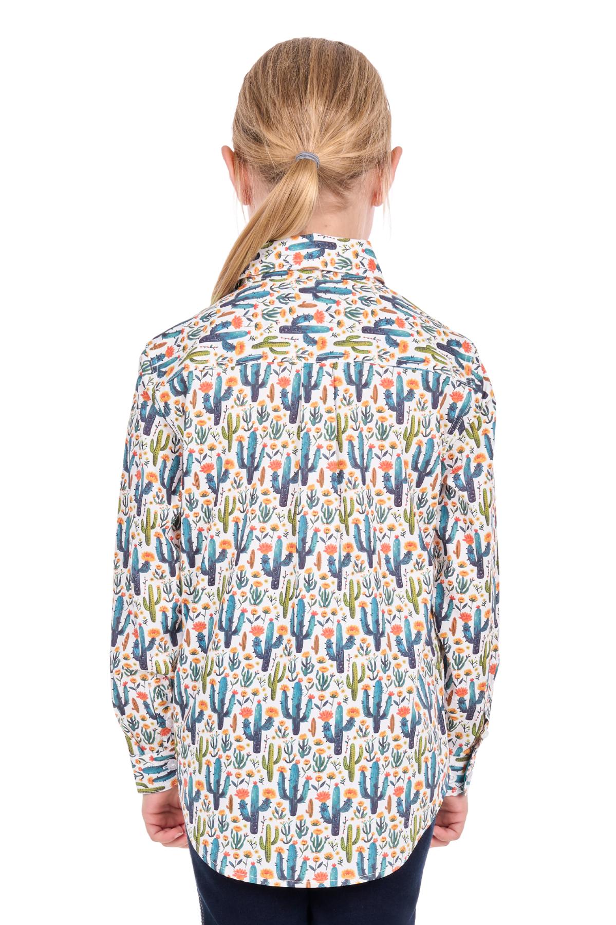 Kid’s Alba Half Placket Long Sleeve Shirt
