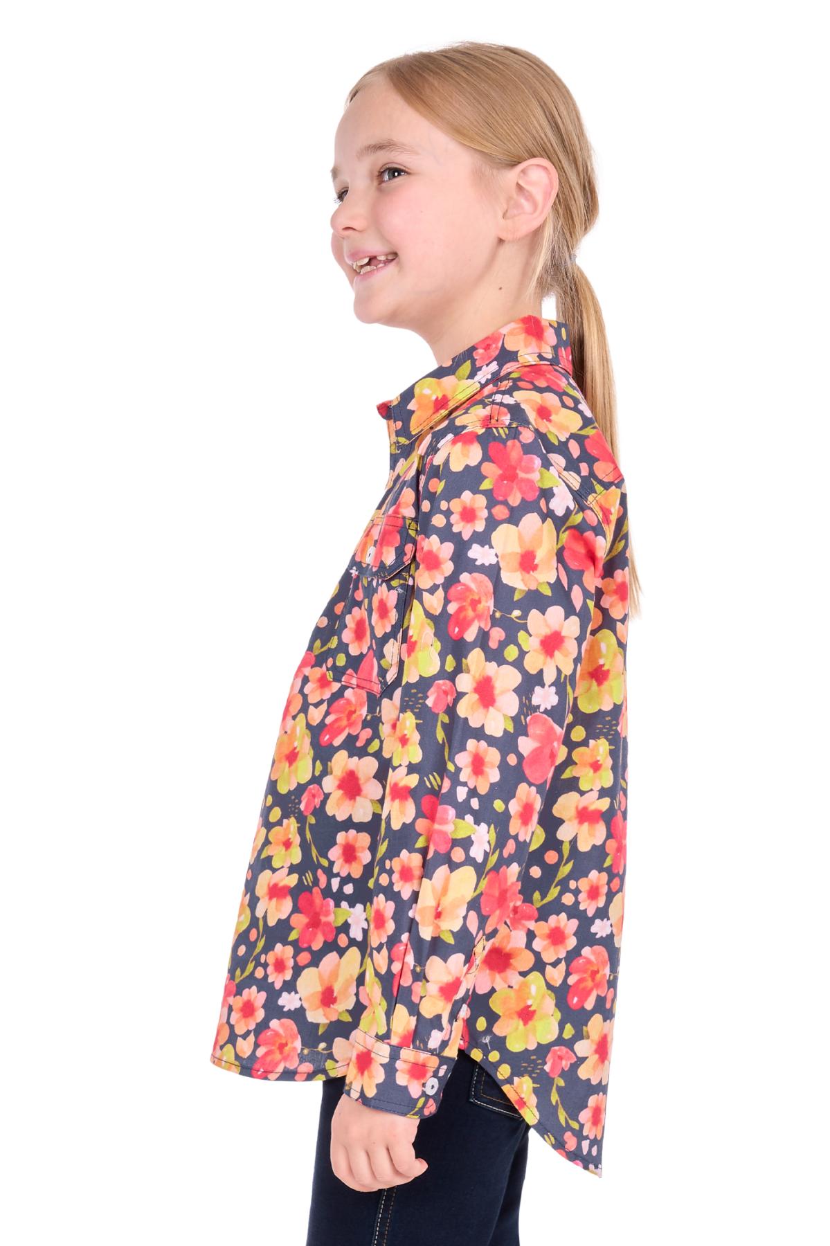 Kid’s Shanni Half Placket Long Sleeve Shirt