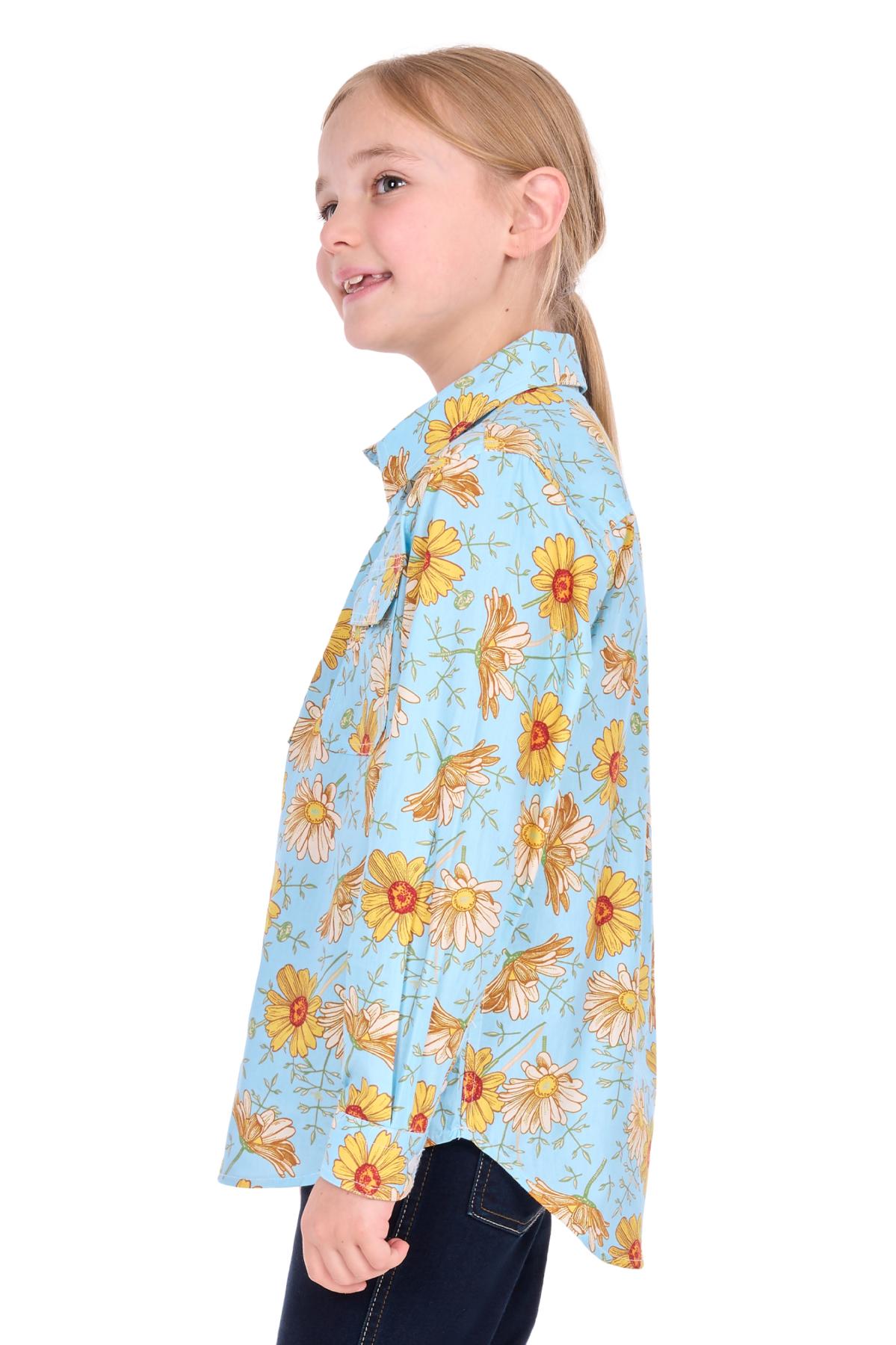 Kid’s Sunday Half Placket Long Sleeve Shirt