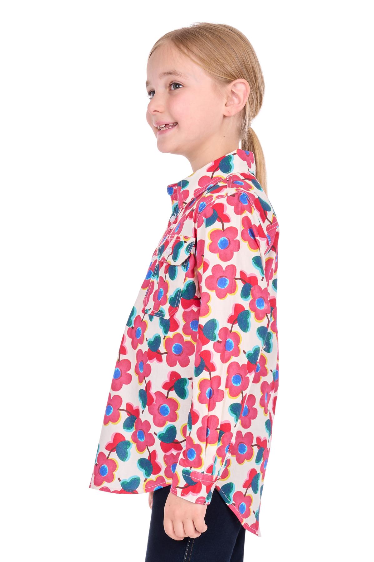 Kid’s Lorri Half Placket Long Sleeve Shirt