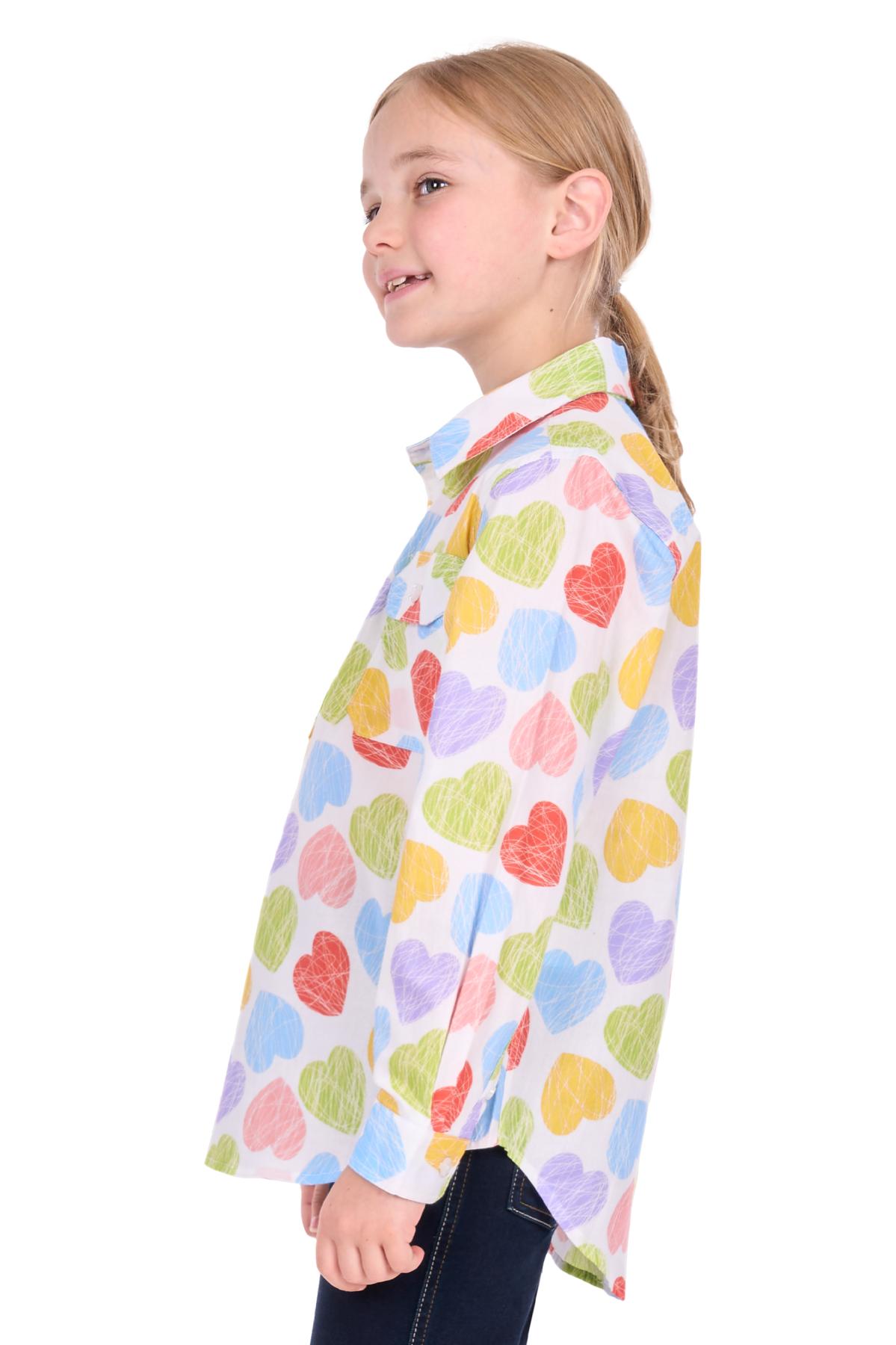Kid’s Polly Half Placket Long Sleeve Shirt