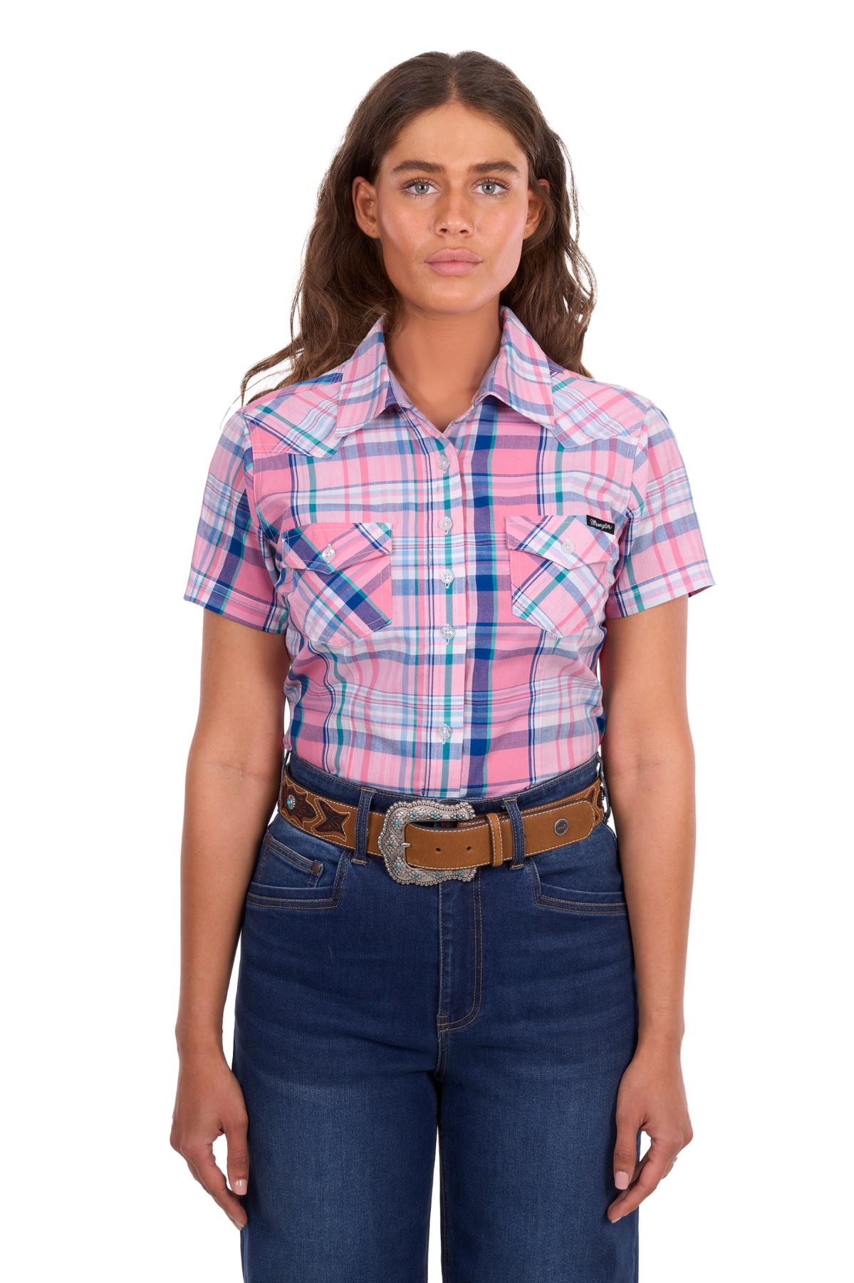 Women’s Kiara Check Western Short Sleeve Shirt