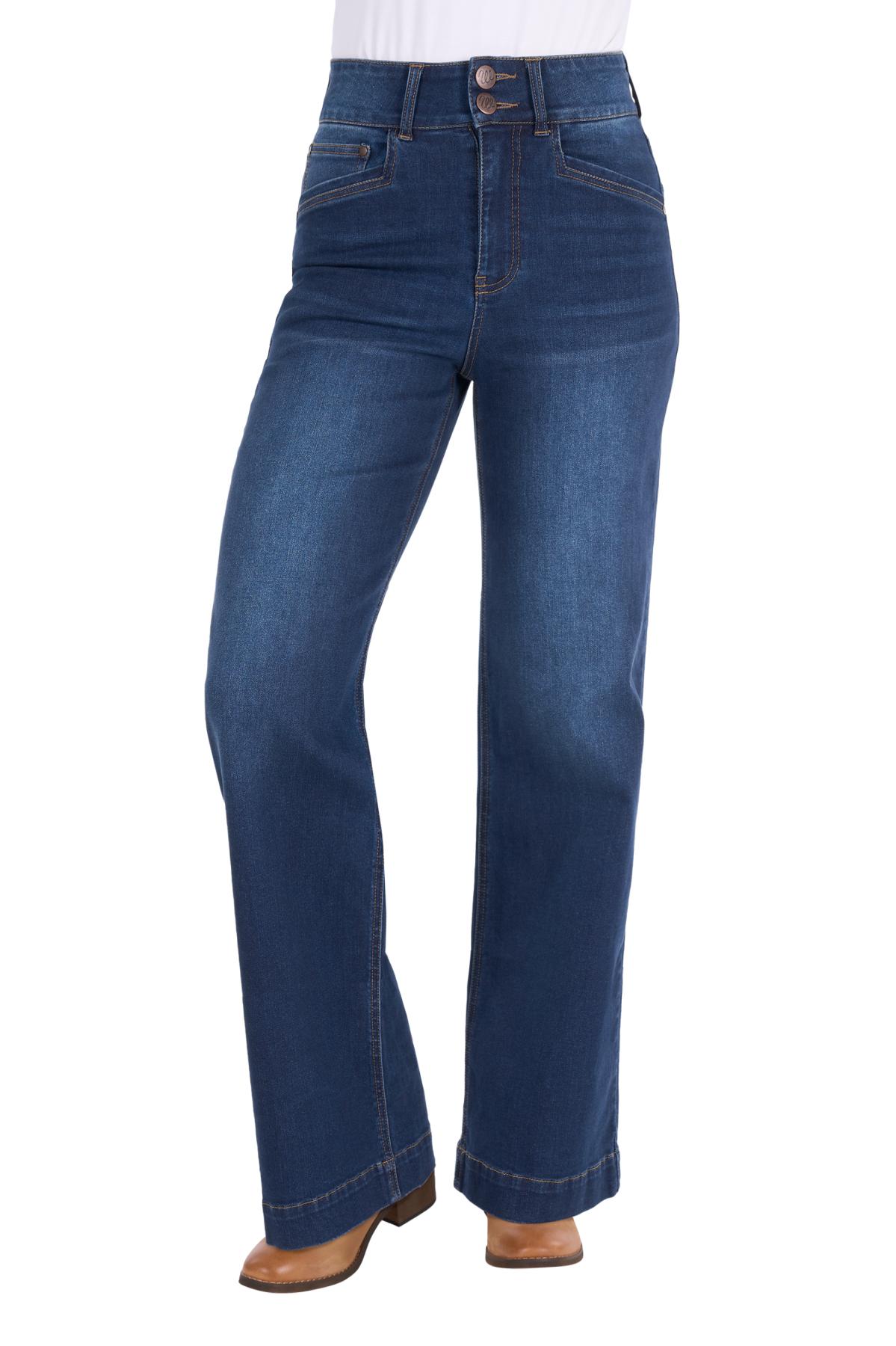 Women's Chloe High Rise Wide Leg Jean 34 Leg