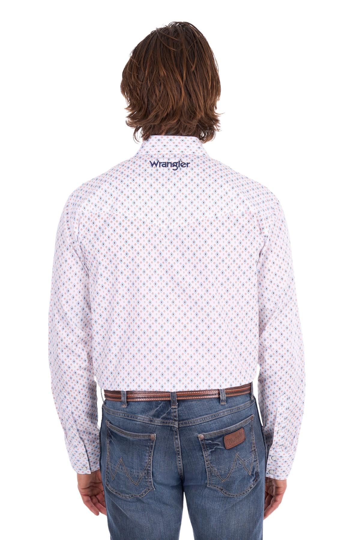 Men’s Frederick Print Logo Western Long Sleeve Shirt