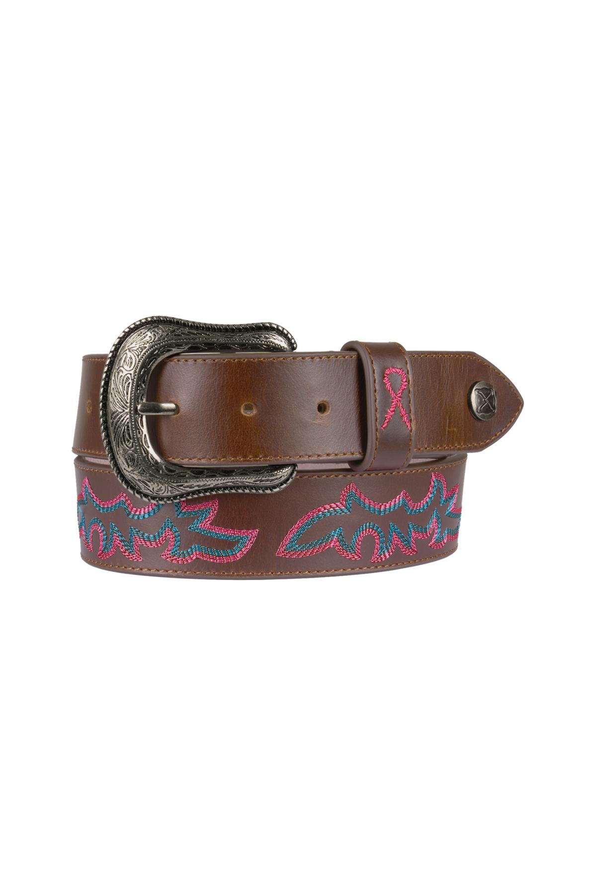 Twisted X® Pink Ribbon Belt