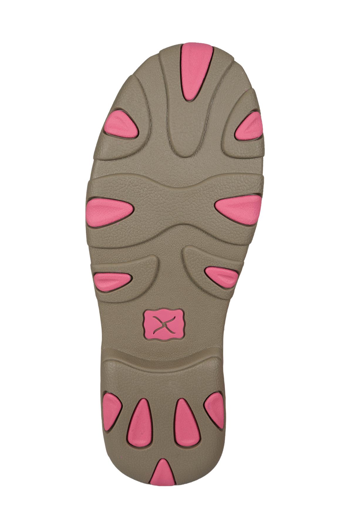 Womens Pink Ribbon Mocs Boat Slip On