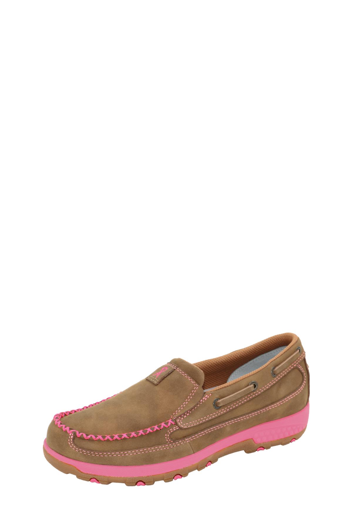 Women’s Pink Midsole Cellstretch Mocs Slip On