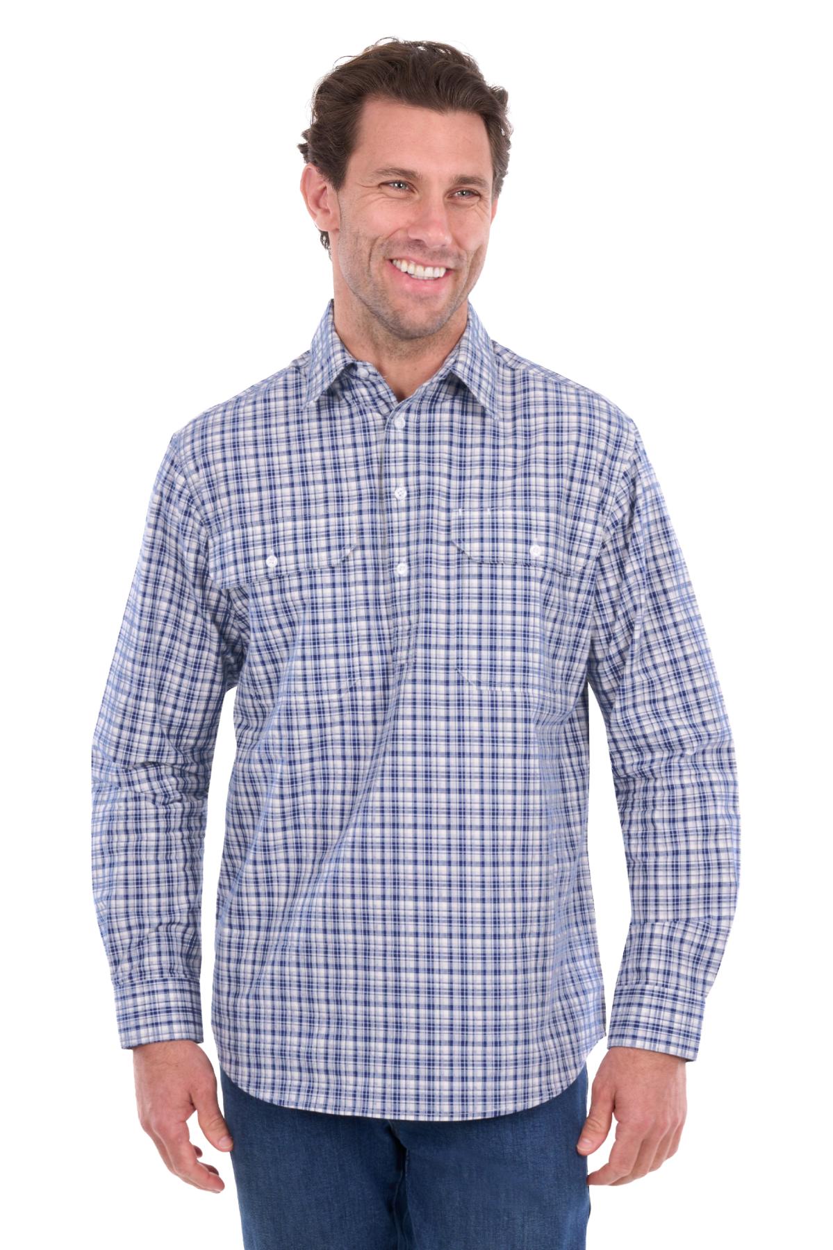 Men’s Brooks Half Placket Long Sleeve Shirt