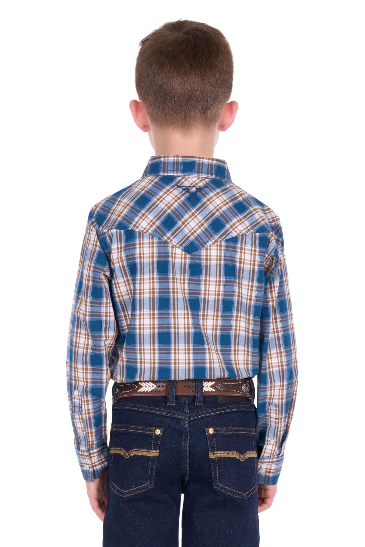 Boy’s Todd Check Western Long Sleeve Shirt