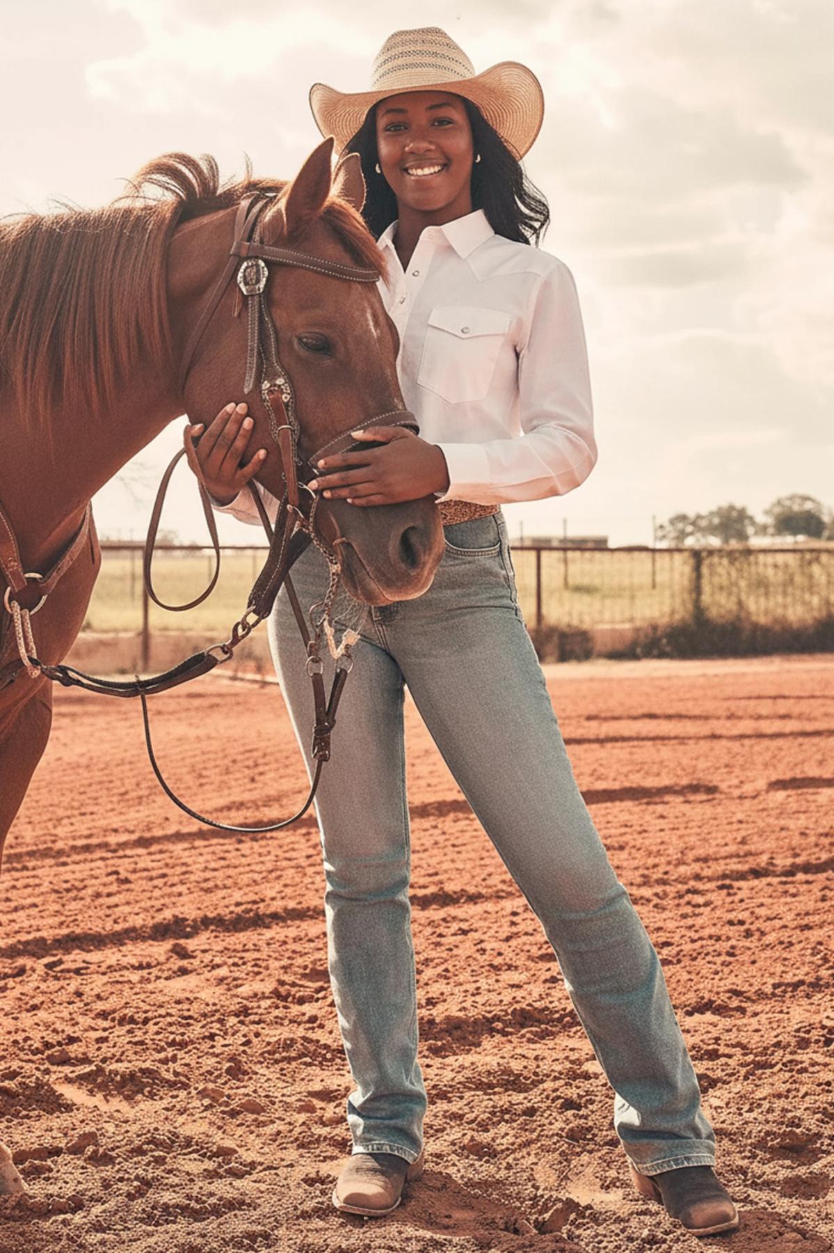 Women’s High Rise Boot Cut Jean Rodeo