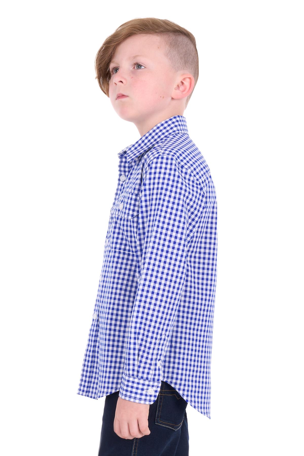 Kid's Taylor Check 2 Pocket Long Sleeve Shirt