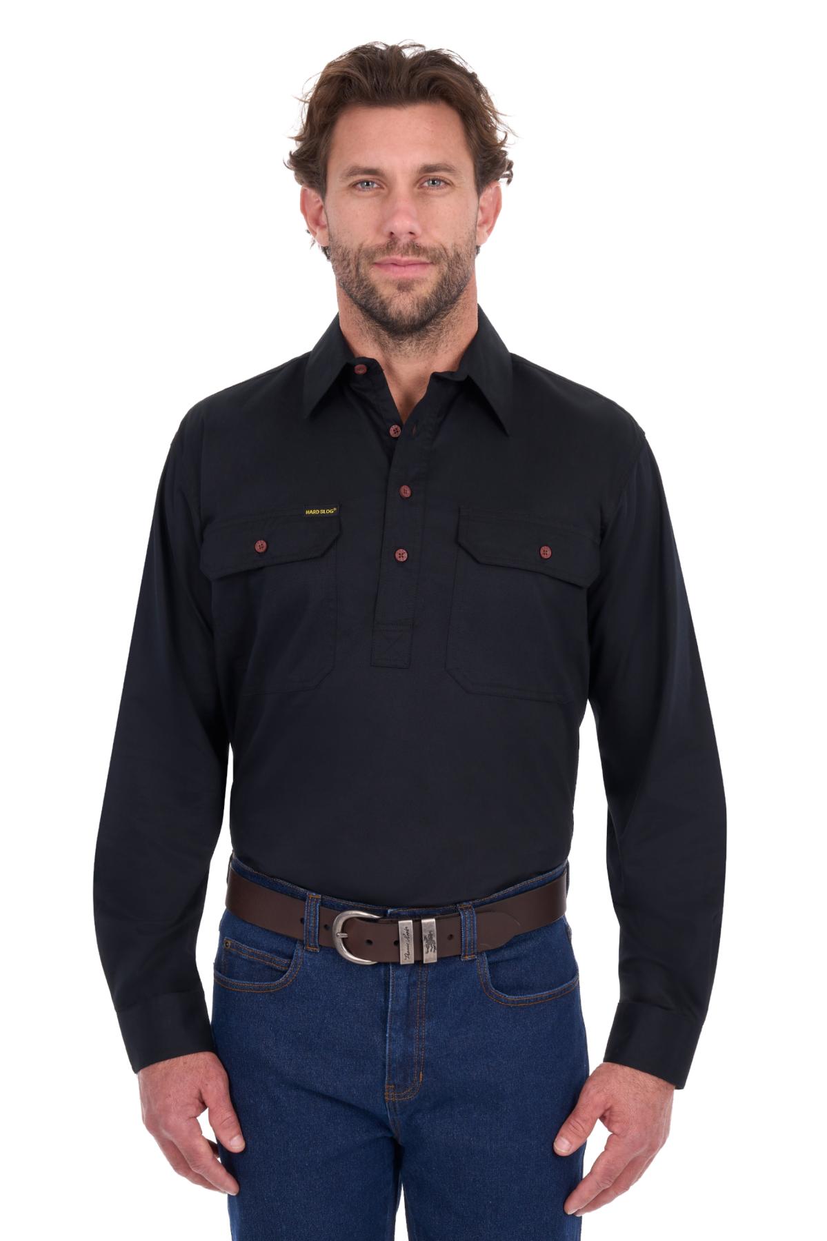 Men's Half Placket Light Cotton Shirt
