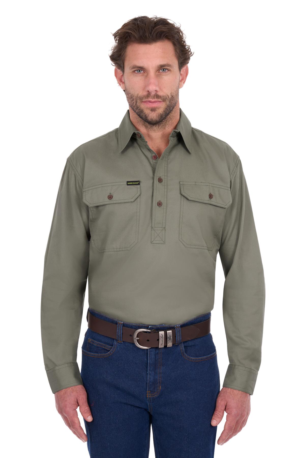 Men's Half Placket Light Cotton Shirt