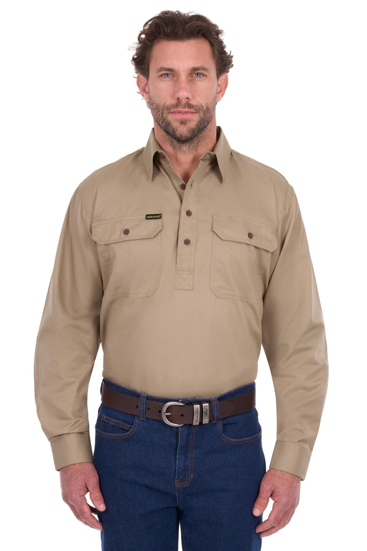 Men's Half Placket Light Cotton Shirt