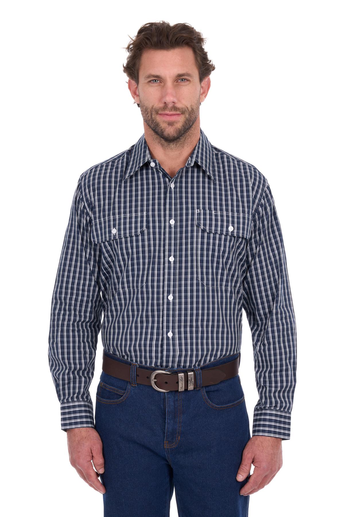 Men's Alex Check 2 Pocket Long Sleeve Shirt