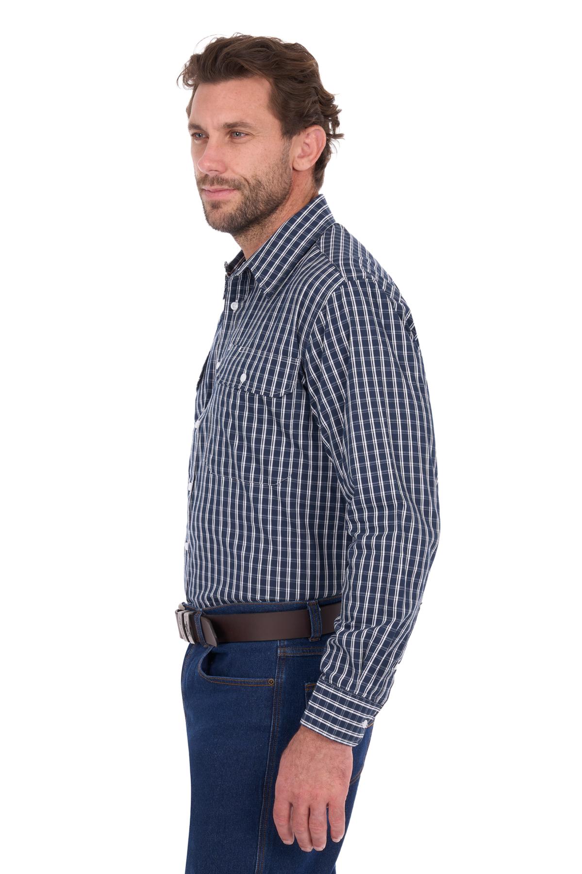 Men's Alex Check 2 Pocket Long Sleeve Shirt