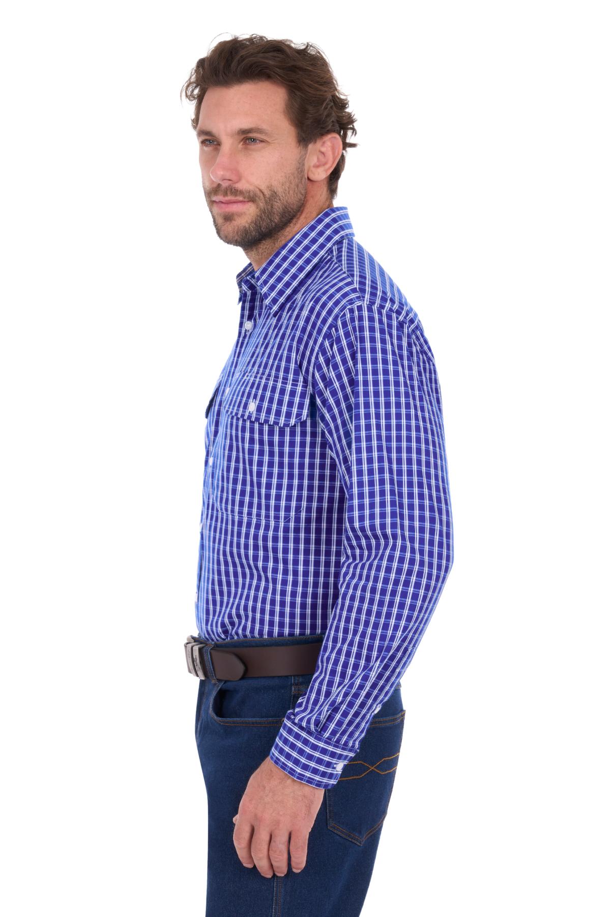 Men's Alex Check 2 Pocket Long Sleeve Shirt