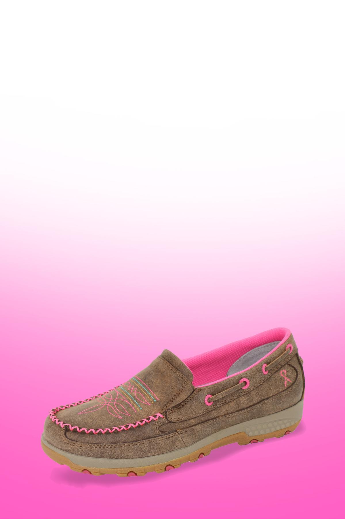 Women’s Pink Stitch Cellstretch® Mocs Slip On